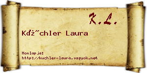 Küchler Laura névjegykártya